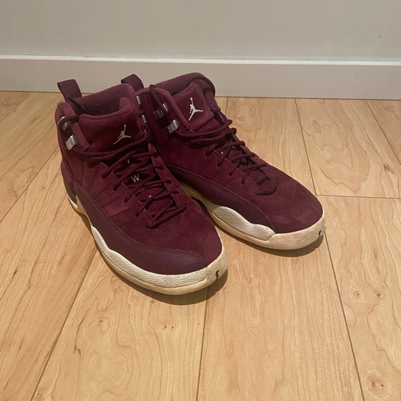 Maroon suede Air Jordan womens size 8.5 - Picture 4 of 4